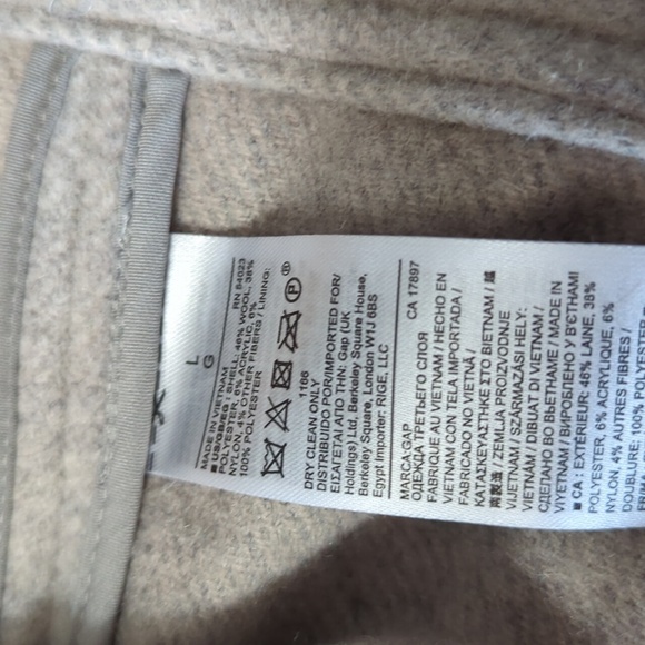 Grey wool blend jacket. - Picture 5 of 5